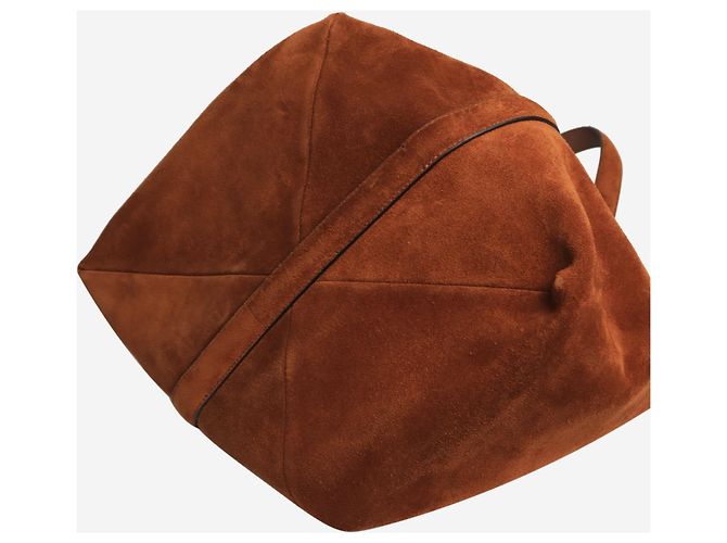 Totême Braune Wildleder-Tote mit Gürtel - Ansicht 6