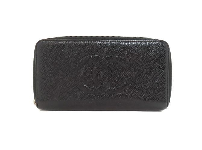 Chanel Coco Mark Lang Wallet Schwarz - Ansicht 11