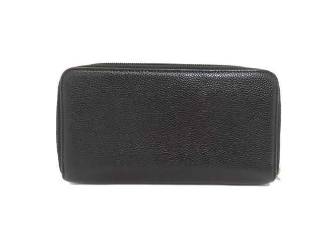 Chanel Coco Mark Lang Wallet Schwarz - Ansicht 2