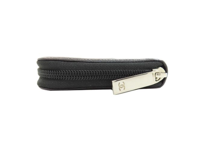 Chanel Coco Mark Lang Wallet Schwarz - Ansicht 3