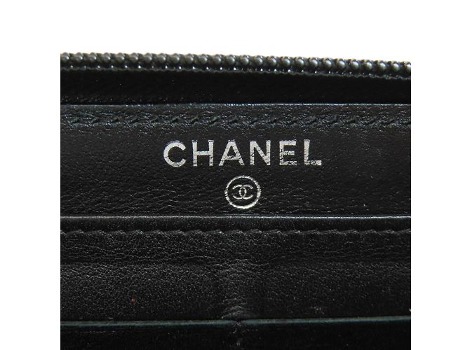 Chanel Coco Mark Lang Wallet Schwarz - Ansicht 5