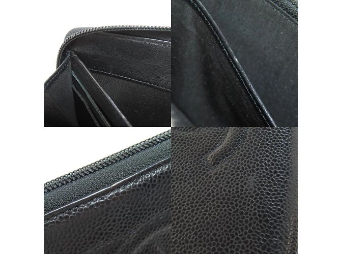 Chanel Coco Mark Lang Wallet Schwarz - Ansicht 8