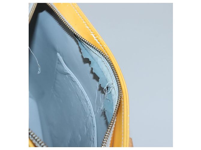 LOUIS VUITTON Monogram Vernis Houston Bolsa de Mão Cinza M91053 LV Auth bs24577 - view 10