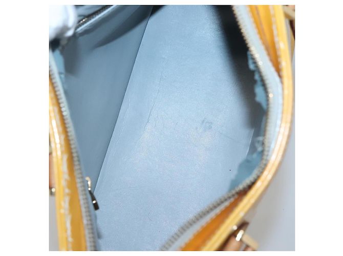 LOUIS VUITTON Monogram Vernis Houston Bolsa de Mão Cinza M91053 LV Auth bs24577 - view 11