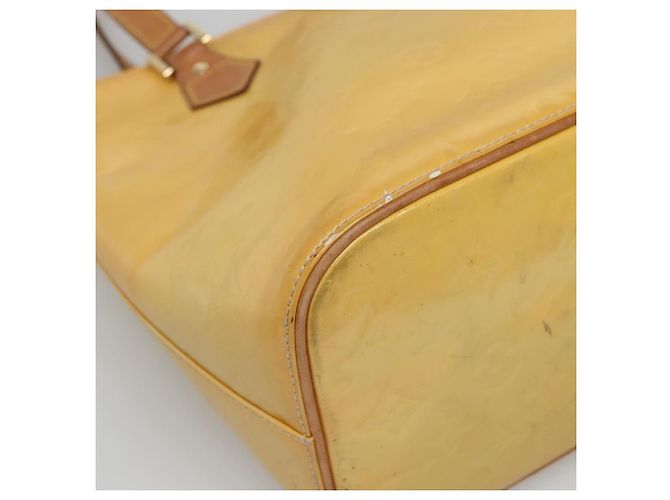 LOUIS VUITTON Monogram Vernis Houston Bolsa de Mão Cinza M91053 LV Auth bs24577 - view 16