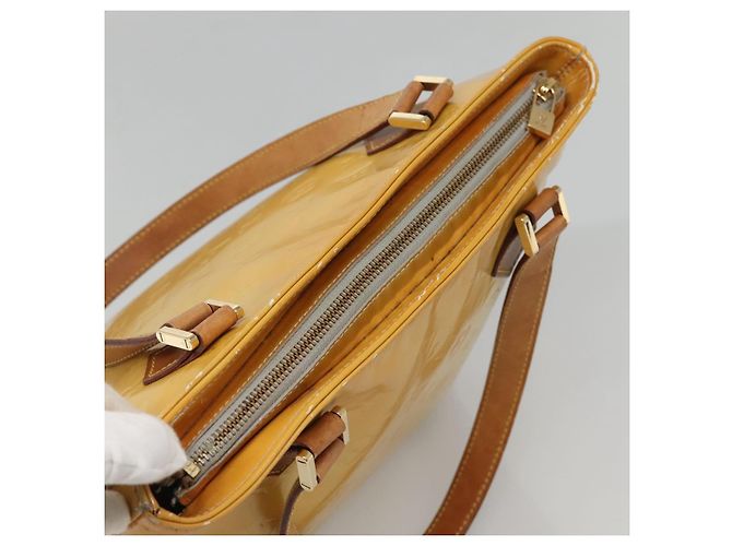 LOUIS VUITTON Monogram Vernis Houston Bolsa de Mão Cinza M91053 LV Auth bs24577 - view 6