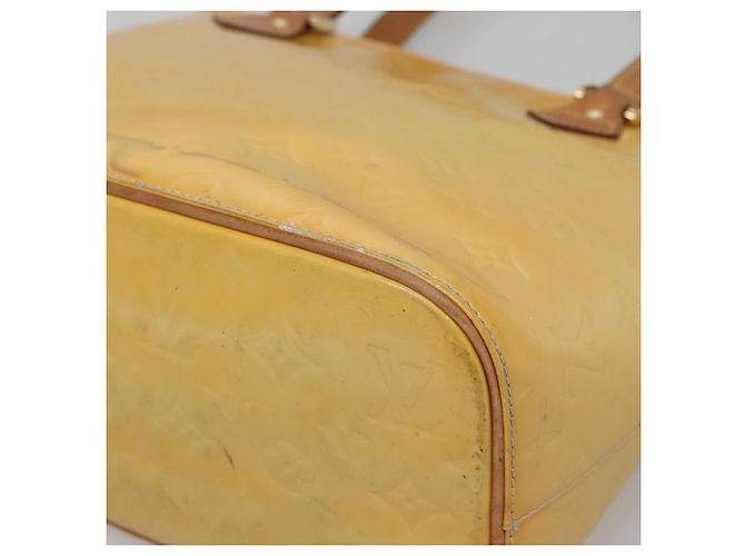 LOUIS VUITTON Monogram Vernis Houston Bolsa de Mão Cinza M91053 LV Auth bs24577 - view 9