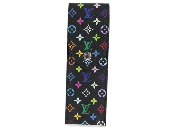 LOUIS VUITTON Monogramm Multicolor LVxTM Stiftetui Schwarz GI1312 LV Auth 117816SM - Ansicht 13