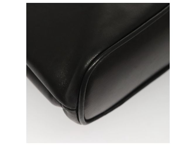 BALLY Borsa a Spalla in Pelle Nera e Oro Auth 118003 Nero D'oro - vista 15