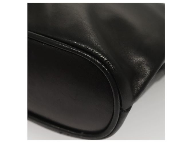 BALLY Borsa a Spalla in Pelle Nera e Oro Auth 118003 Nero D'oro - vista 16
