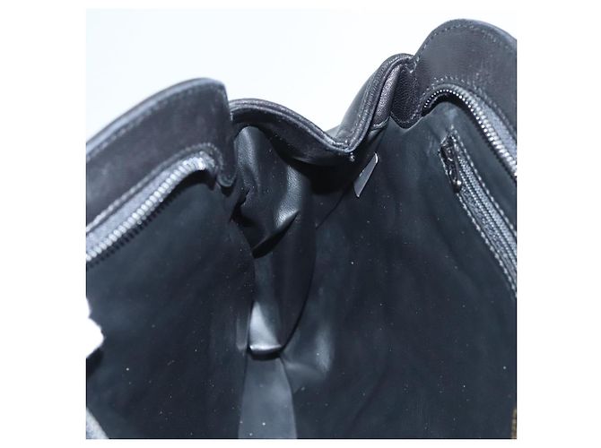 BALLY Borsa a Spalla in Pelle Nera e Oro Auth 118003 Nero D'oro - vista 19