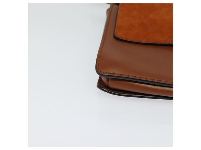 Chloé Borsa a Spalla Chloe Fay in Pelle Scamosciata Arancione Oro Auth sw537 D'oro - vista 15