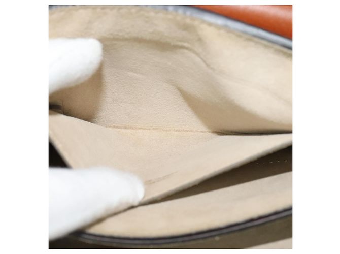 Chloé Borsa a Spalla Chloe Fay in Pelle Scamosciata Arancione Oro Auth sw537 D'oro - vista 23