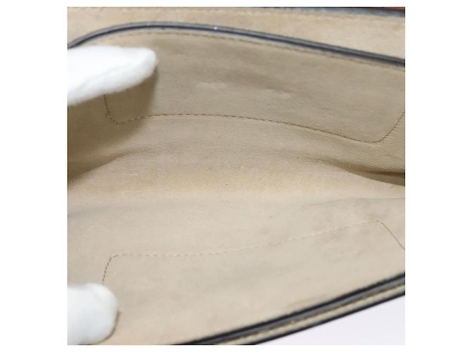 Chloé Borsa a Spalla Chloe Fay in Pelle Scamosciata Arancione Oro Auth sw537 D'oro - vista 9