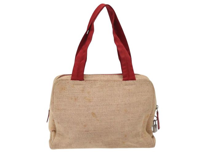 PRADA Handtasche aus rotem Silber-Canvas authentisch bs25015 - Ansicht 2