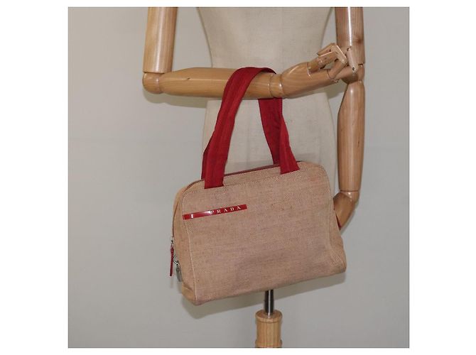 PRADA Handtasche aus rotem Silber-Canvas authentisch bs25015 - Ansicht 21
