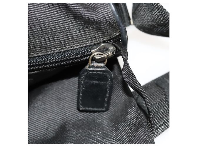 FENDI Schultertasche aus schwarzem Nylon mit Silber authentisch bs24965 - Ansicht 10