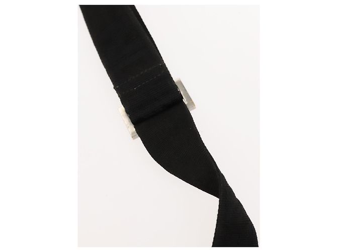 FENDI Schultertasche aus schwarzem Nylon mit Silber authentisch bs24965 - Ansicht 14