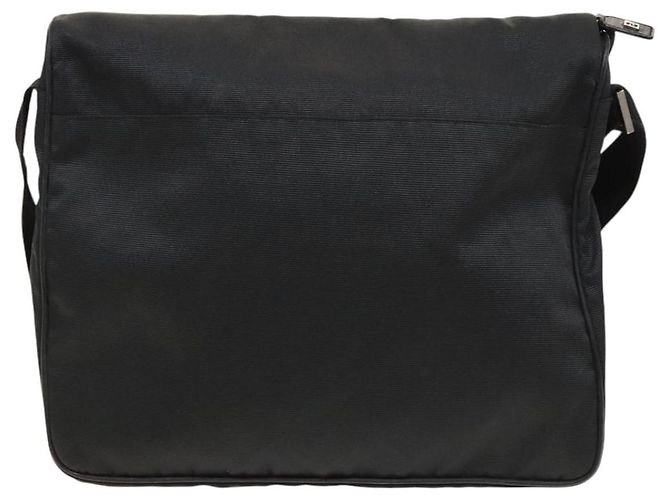 FENDI Schultertasche aus schwarzem Nylon mit Silber authentisch bs24965 - Ansicht 2