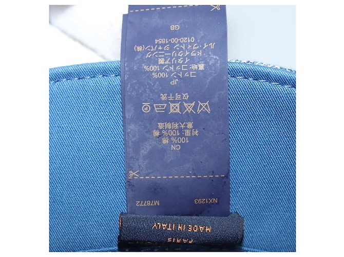 LOUIS VUITTON Cappello bucket in denim Monogram Blu M78772 LV Auth ki5688 - vista 11