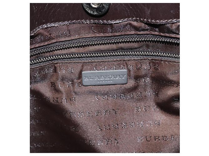 Borsa a Spalla Burberry Nova Check PVC Beige Auth 116514 - vista 10