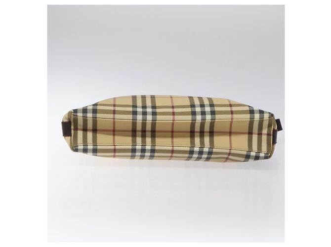 Borsa a Spalla Burberry Nova Check PVC Beige Auth 116514 - vista 5
