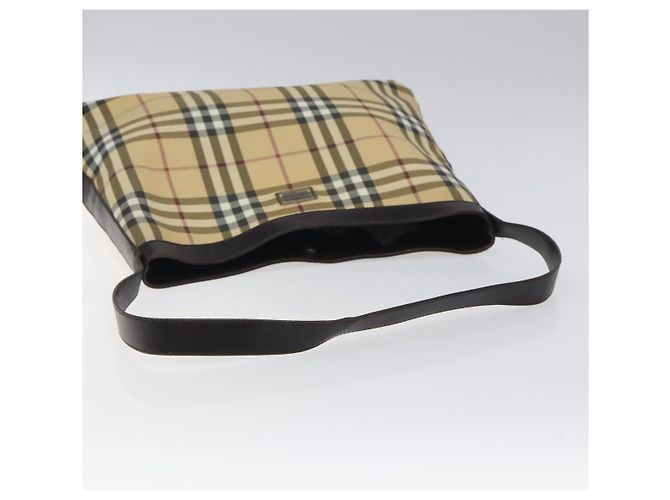 Borsa a Spalla Burberry Nova Check PVC Beige Auth 116514 - vista 7