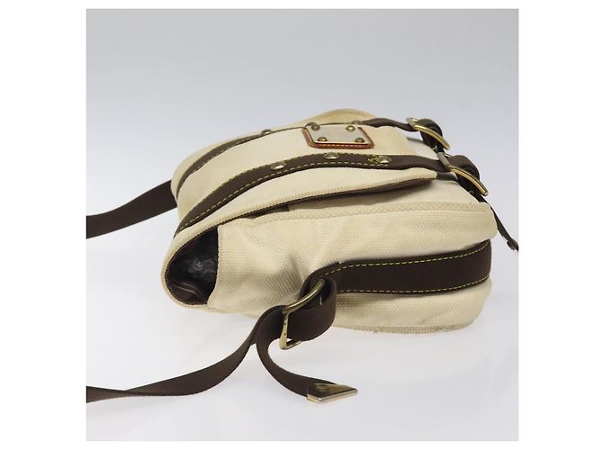 LOUIS VUITTON Antigua Buzzus PM Borsa a Spalla Beige Marrone M40042 LV Auth bs24988 - vista 4