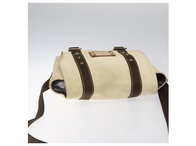 LOUIS VUITTON Antigua Buzzus PM Borsa a Spalla Beige Marrone M40042 LV Auth bs24988 - vista 6