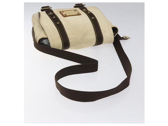 LOUIS VUITTON Antigua Buzzus PM Borsa a Spalla Beige Marrone M40042 LV Auth bs24988 - vista 7