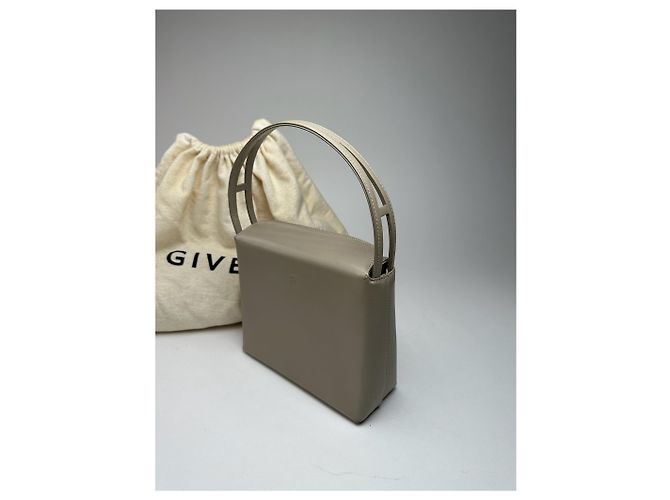 Vintage Givenchy 4G Leder Tasche Rey Grau - Ansicht 2