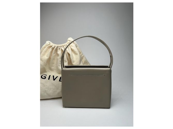 Vintage Givenchy 4G Leder Tasche Rey Grau - Ansicht 3