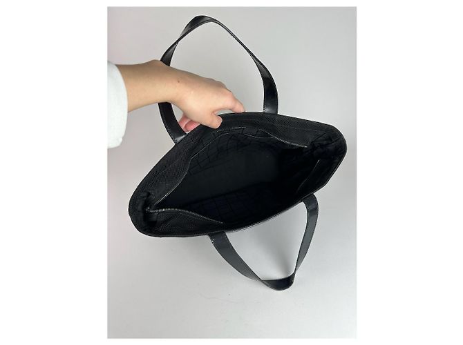 Céline Vintage Celine Canvas Lackleder Tasche schwarz - Ansicht 4