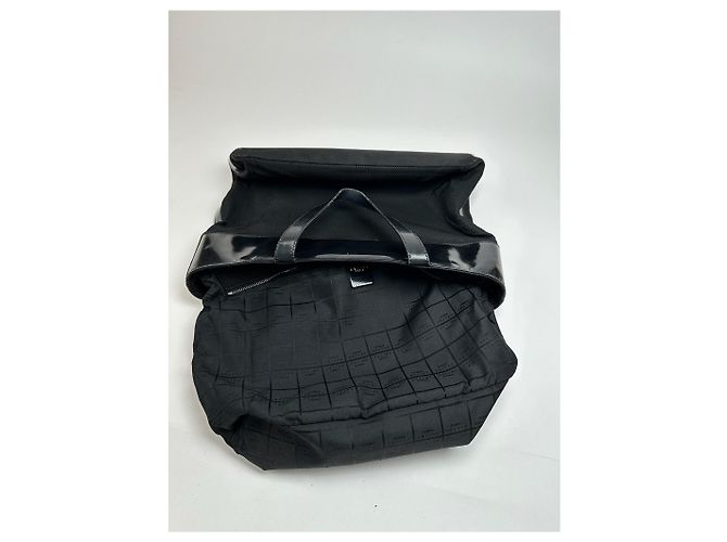 Céline Vintage Celine Canvas Lackleder Tasche schwarz - Ansicht 5