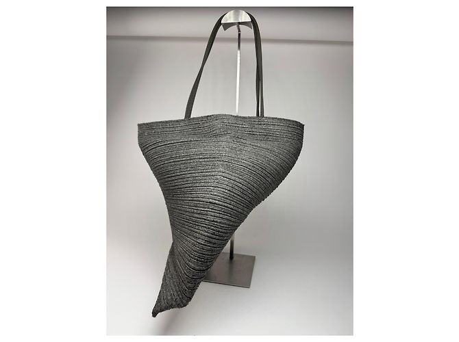 Vintage Issey Miyake Tasche grau bitte bitte - Ansicht 11