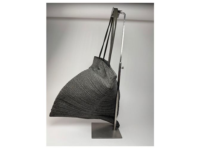 Vintage Issey Miyake Tasche grau bitte bitte - Ansicht 12