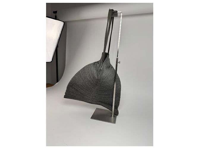 Vintage Issey Miyake Tasche grau bitte bitte - Ansicht 3