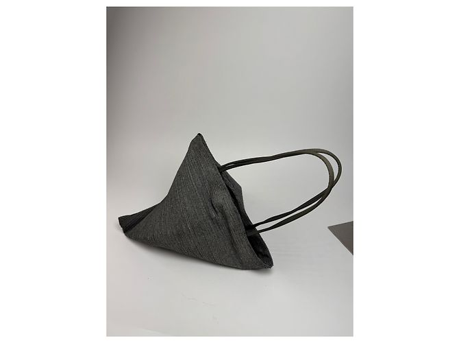 Vintage Issey Miyake Tasche grau bitte bitte - Ansicht 9
