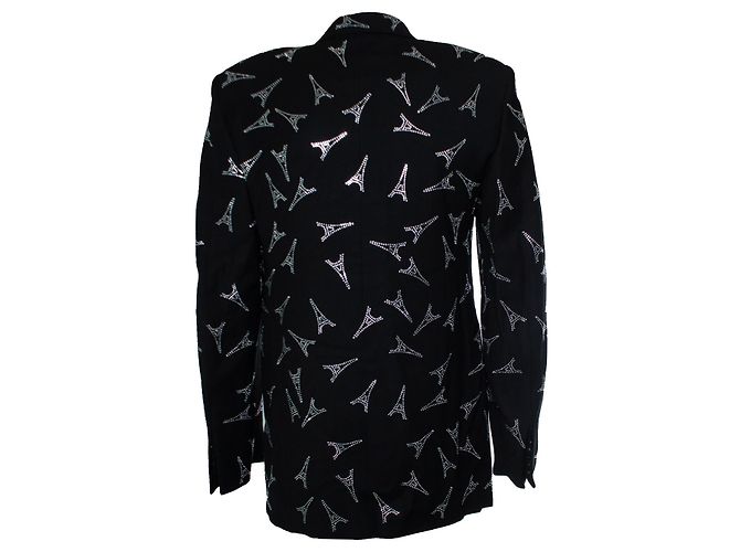 Balenciaga Blazer aus Kristall der Eiffelturm Schwarz - Ansicht 2