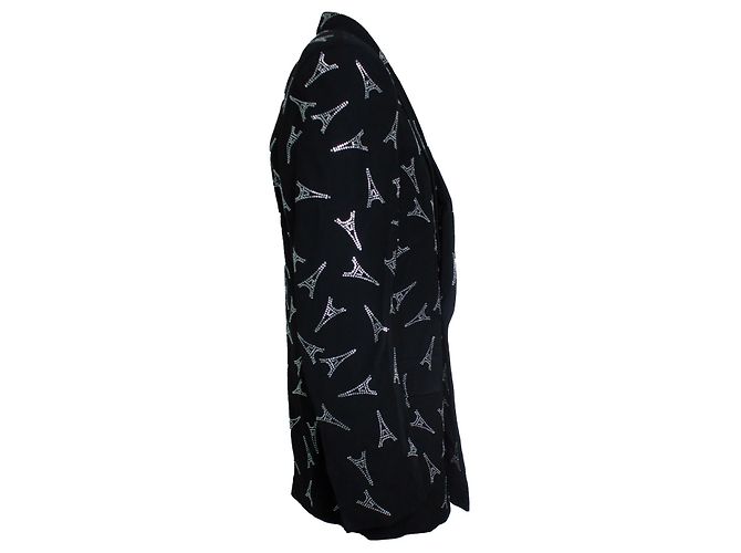 Balenciaga Blazer aus Kristall der Eiffelturm Schwarz - Ansicht 3