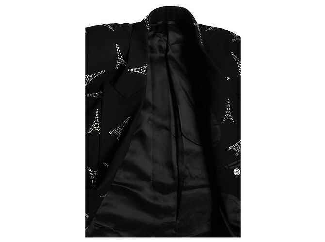 Balenciaga Blazer aus Kristall der Eiffelturm Schwarz - Ansicht 6