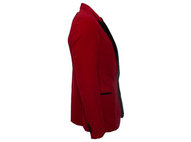 Lanvin, Blazer de terciopelo rojo Roja - vista 4