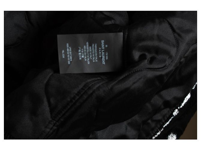 Saint Laurent, 2017 black metallic silk bomber jacket - view 6