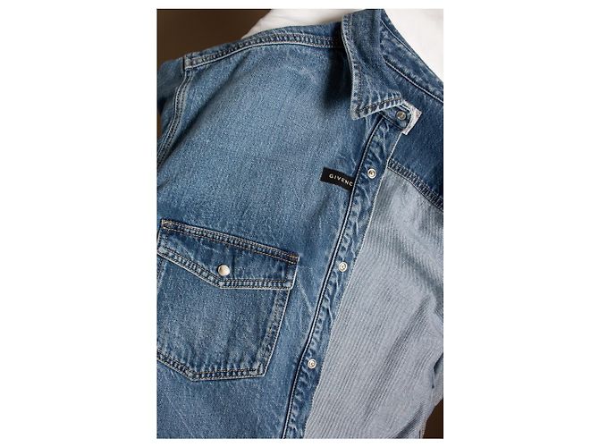 Givenchy, Bleach dipped denim shirt Blue - view 10