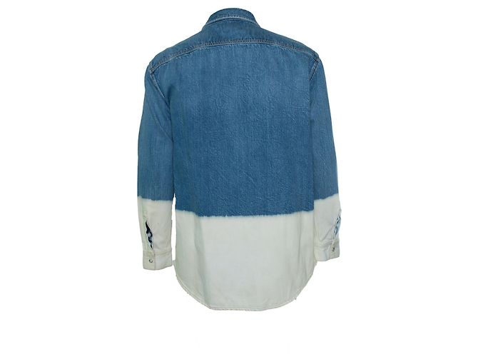 Givenchy, Bleach dipped denim shirt Blue - view 2