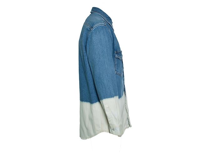 Givenchy, Bleach dipped denim shirt Blue - view 3