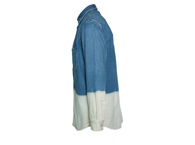 Givenchy, Bleach dipped denim shirt Blue - view 4