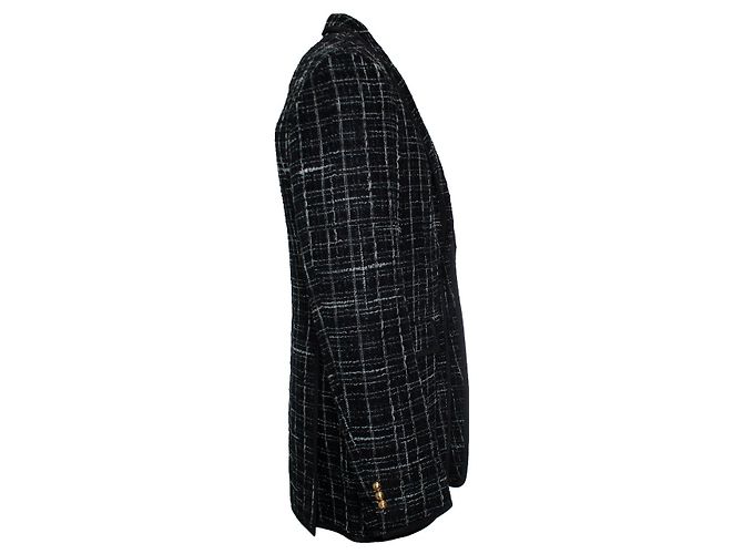 Schwarze Tweedjacke Thom Browne - Ansicht 3