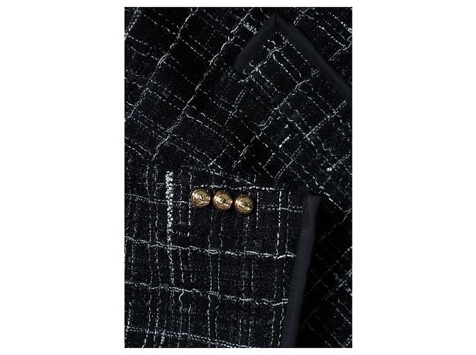 Schwarze Tweedjacke Thom Browne - Ansicht 7