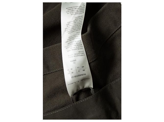 Rick Owens, camicia overshirt verde Strobe FW22 - vista 8